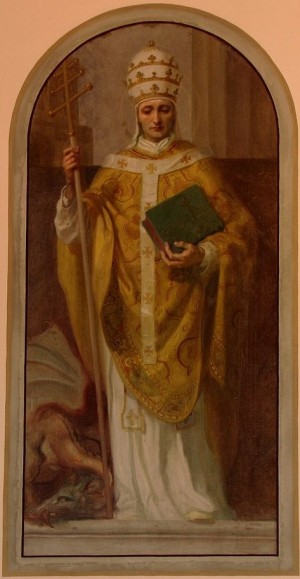 Pintura decimonónica del Santo.
