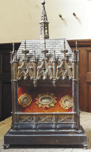 Reliquias del Santo veneradas en Vignely, Francia.