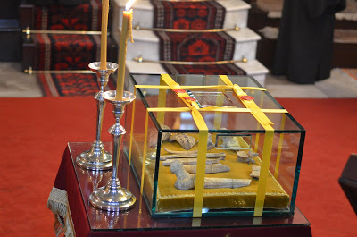 Urna con reliquias del Santo. Patriarcado Ecuménico de Constantinopla, El Fanar, Estambul (Turquía).