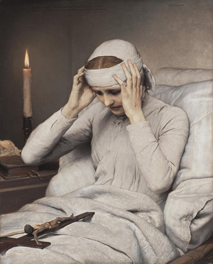 Óleo de la Beata por Gabriel Cornelius Von Max.