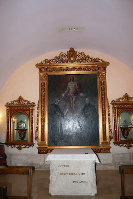 Vista de la Cripta de los Mártires en la Catedral de Santa María de Mediavilla, Teruel (España), donde está sepultado el Beato Anselmo Polanco.