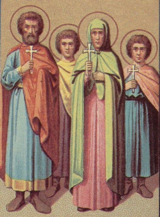 sveti Hesper, Zoe, Ciriak in Teodul - družina in mučenci