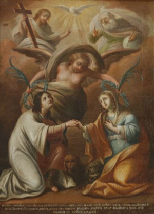 "Gloria de los Santos Crisanto y Daría", lienzo de S. Tatulli (1792).