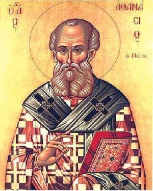 Icono ortodoxo que representa a San Atanasio de Alejandría.