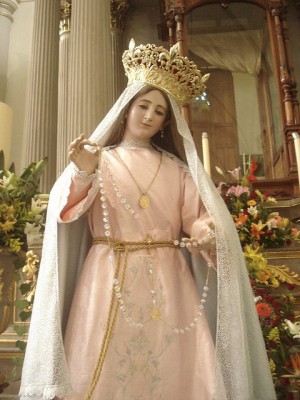 Imagen de la Virgen del Rosario venerada en Zapotlán, México.