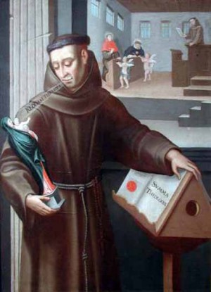 El Beato Juan Duns Scoto defiende a la Inmaculada Concepción.