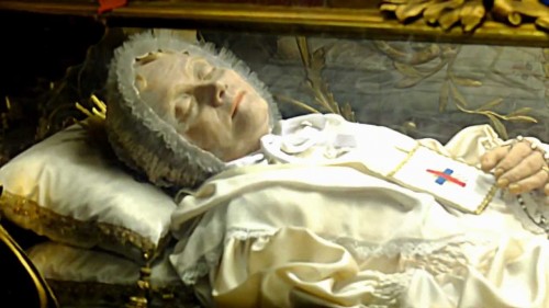 Detalle de las reliquias.