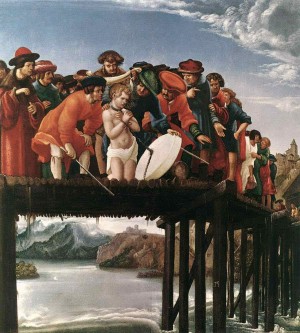 Martiro del Santo, obra de Albrecht Aldörfer. Galería de los Uffizi, Florencia, Italia.