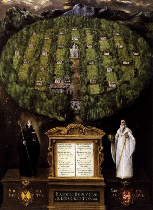 Alegoría de la Orden Camaldulense. Obra de Domenikos Theotokopoulos "El Greco".