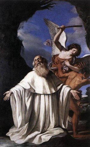 Cuadro de Il Guercino (1641), obra conservada en la iglesia de San Romualdo en Ravenna, Italia.