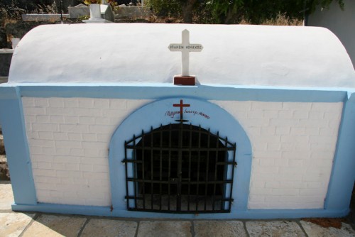 Primera sepultura del santo junto a la iglesia de Santa Bárbara, Ítaca (Grecia).