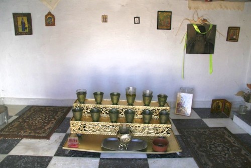 Interior de la tumba.