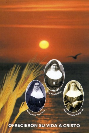 Estampa de las tres Beatas.