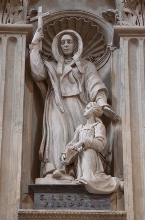 Escultura de la Santa. Basílica de San Pedro del Vaticano, Roma (Italia).